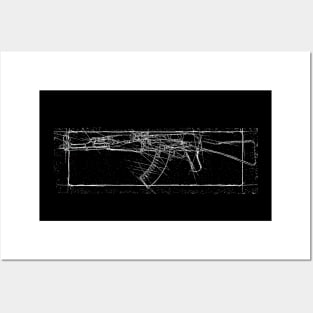 AK47 ASSAULT RIFLE Posters and Art